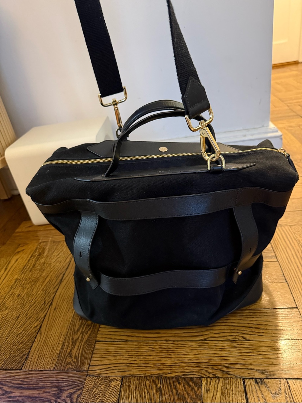 Paravel Leather and Canvas Weekender